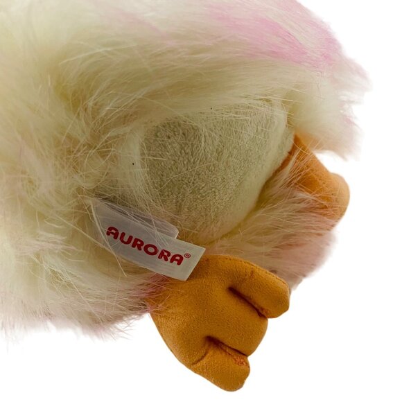 Aurora Luxe Boutique Quinn Duck 9" Eco-Friendly Plush Toy With Orange Beak Feet - Picture 4 of 8